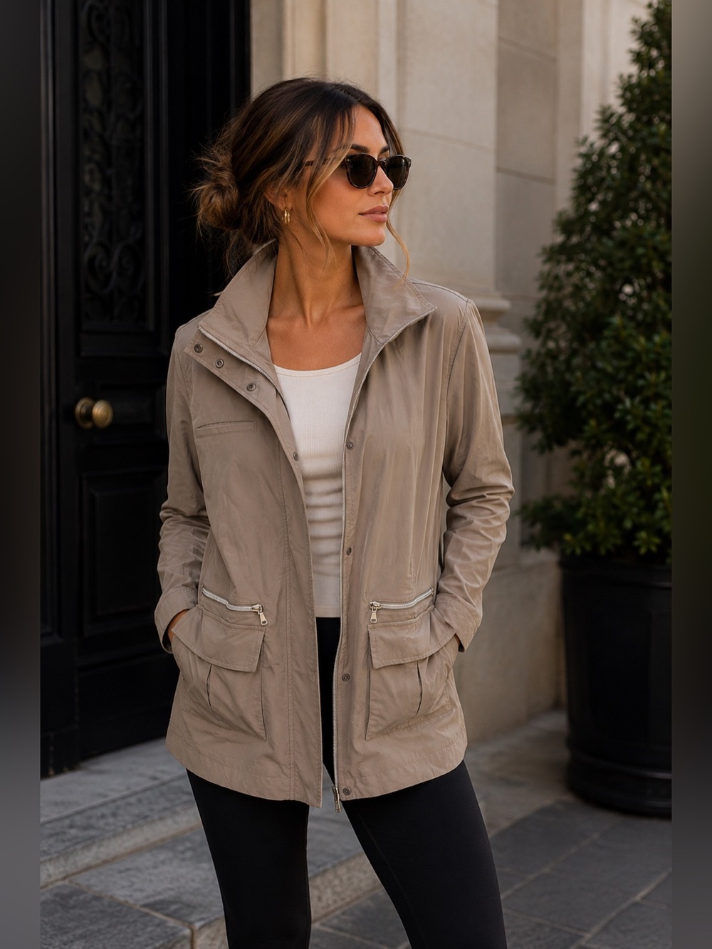 Anatomie Kenya Khaki Utility Travel Jacket Size Medium